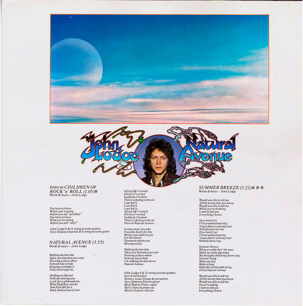 John Lodge : Natural Avenue (LP, Album, Gat)