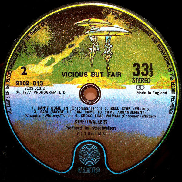 Streetwalkers : Vicious But Fair (LP, Album, Die)