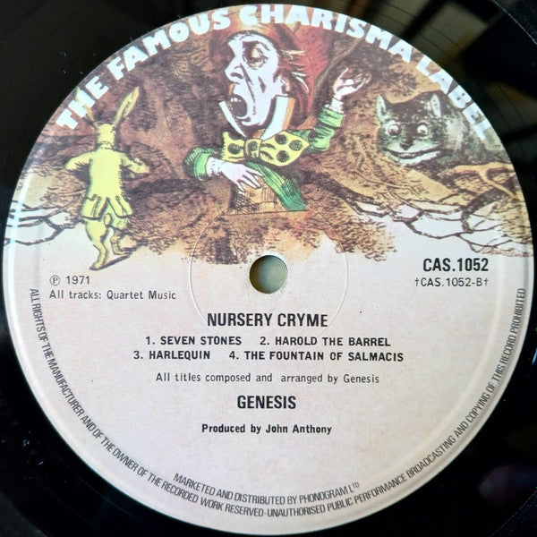 Genesis : Nursery Cryme (LP, Album, RE, Sma)