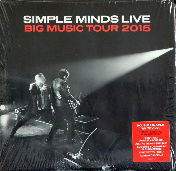 Simple Minds : Big Music Tour 2015 (Simple Minds Live) (2xLP, Album, RE, Whi)