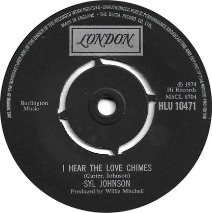 Syl Johnson : I Want To Take You Home (To See Mama) / I Hear The Love Chimes (7", Single)
