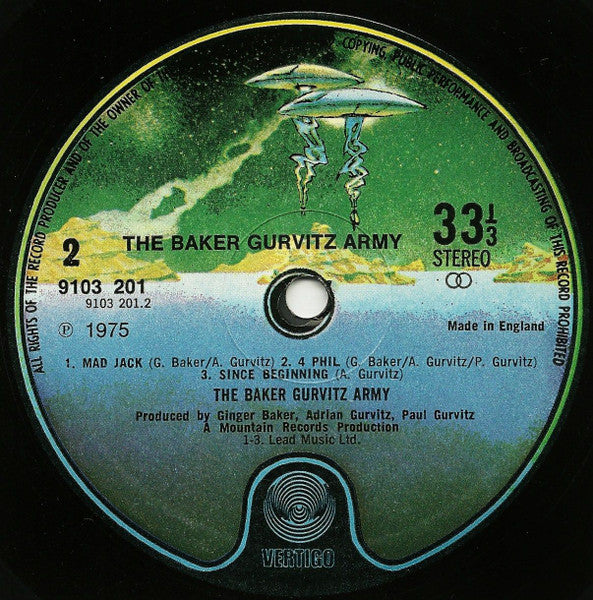 Baker Gurvitz Army : The Baker Gurvitz Army (LP, Album)