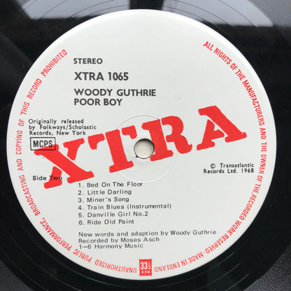 Woody Guthrie : Poor Boy (LP, Album, RE)
