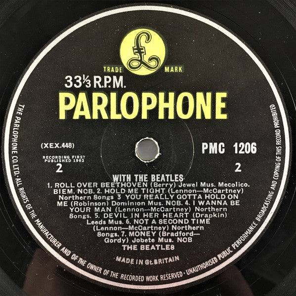 The Beatles : With The Beatles (LP, Album, Mono, 'Jo)