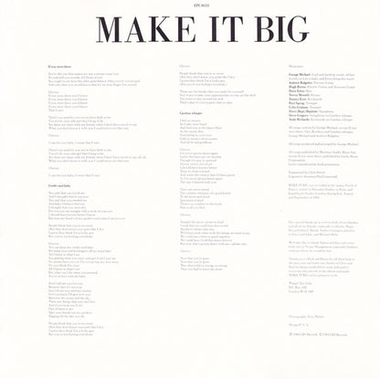 Wham! : Make It Big (LP, Album)
