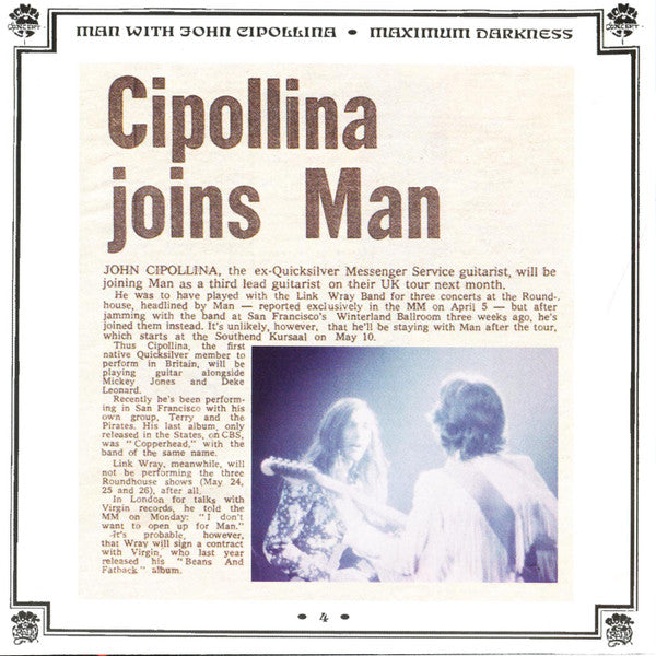 Man : Maximum Darkness (CD, Album, RE, RM)