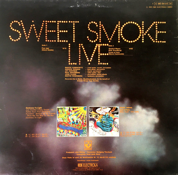 Sweet Smoke : Sweet Smoke Live (LP, Album)