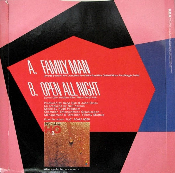 Daryl Hall & John Oates : Family Man (12", Single)