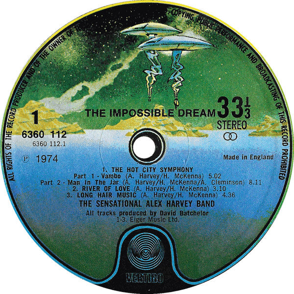 The Sensational Alex Harvey Band : The Impossible Dream (LP, Album, Gat)