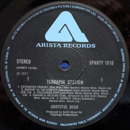 The Grateful Dead : Terrapin Station (LP, Album)