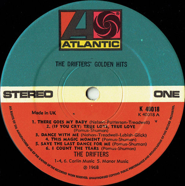 The Drifters : The Drifters' Golden Hits (LP, Album, Comp, RE, CBS)