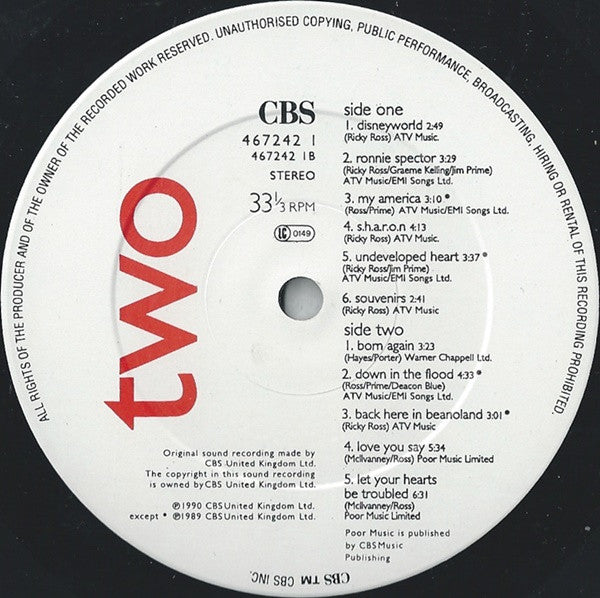 Deacon Blue : Ooh Las Vegas (2xLP, Comp)