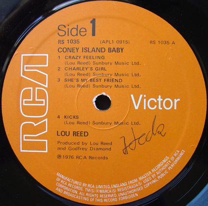 Lou Reed : Coney Island Baby (LP, Album)