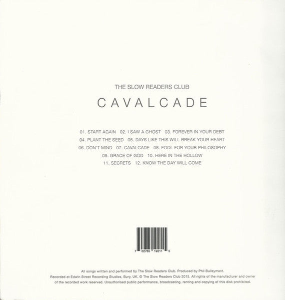 The Slow Readers Club : Cavalcade (LP, RE, Gre)