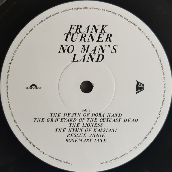 Frank Turner : No Man's Land (LP, Album)