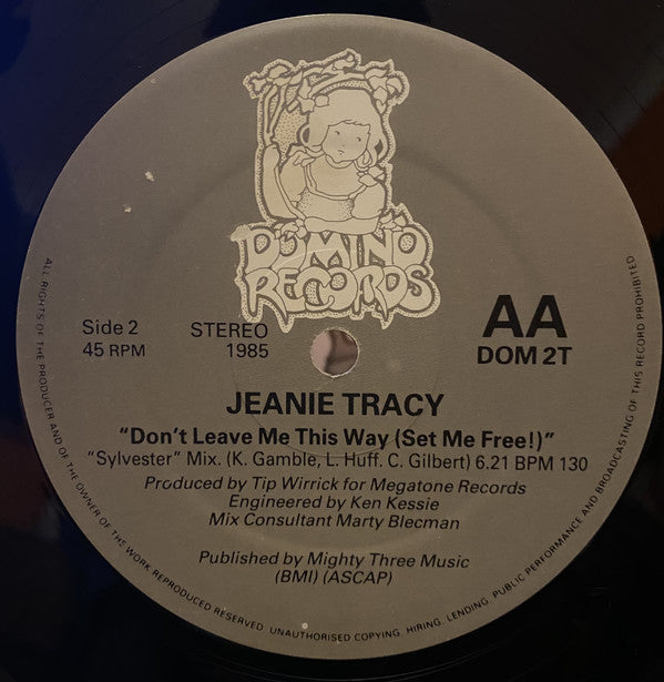 Jeanie Tracy : Don't Leave Me This Way (Set Me Free!) (12")