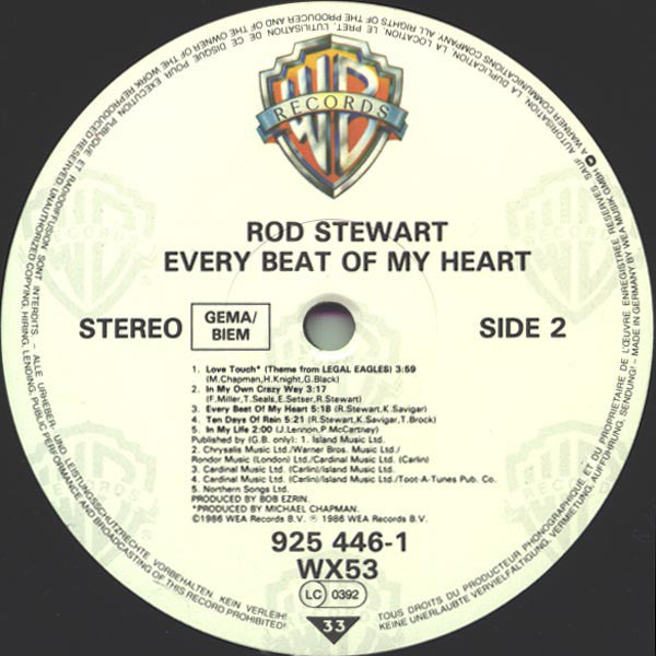 Rod Stewart : Every Beat Of My Heart (LP, Album)