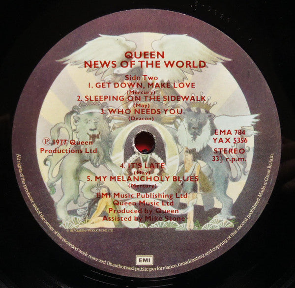 Queen : News Of The World (LP, Album, Gat)