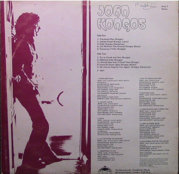 John Kongos : Kongos (LP, Album, Gat)