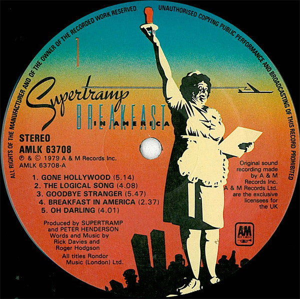 Supertramp : Breakfast In America (LP, Album)