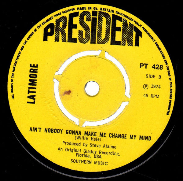 Latimore (2) : Let's Straighten It Out (7")