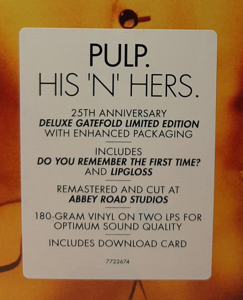 Pulp : His 'N' Hers (2xLP, Album, Dlx, Ltd, RE, RM, 25t)