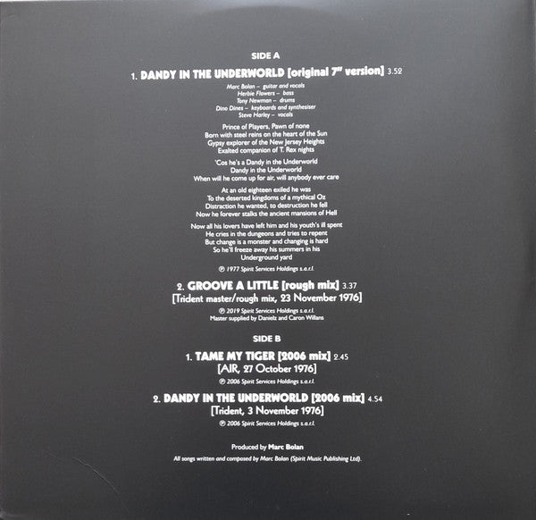 T. Rex : Dandy In The Underworld (10", EP, Red + 10", EP, Blu)