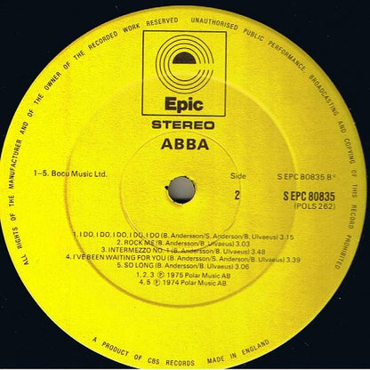 ABBA : ABBA (LP, Album, Yel)