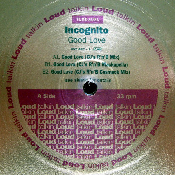 Incognito : Good Love (2x12", Promo)