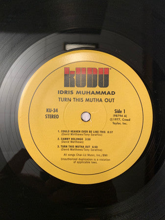 Idris Muhammad : Turn This Mutha Out (LP, Album, RE)