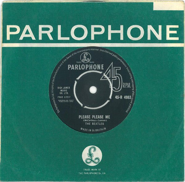 The Beatles : Please Please Me (7", Single, Mono, RP, 2nd)
