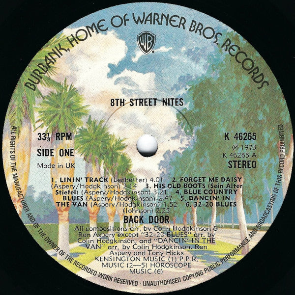 Back Door : 8th Street Nites (LP, Album, Gat)