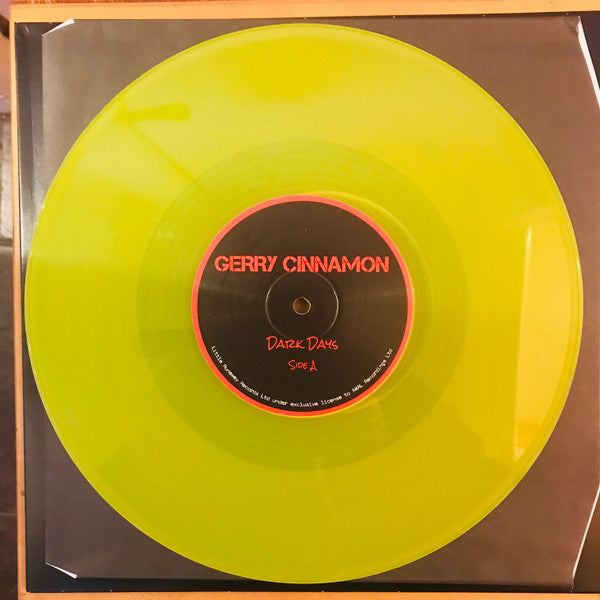 Gerry Cinnamon : Dark Days (10", Single, Ltd, Yel)