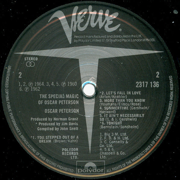 Oscar Peterson : The Special Magic Of Oscar Peterson (LP, Comp)