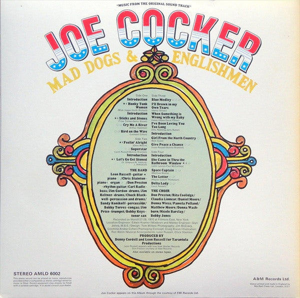 Joe Cocker : Mad Dogs & Englishmen (2xLP, Album, RE, Fol)