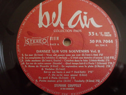 Stephane Grappelly Et Son Orchestre : Dansez Sur Vos Souvenirs Vol 2 (LP, Album)