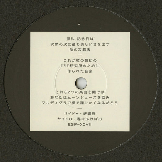Hoshina Anniversary : Sagano / Haru Wa Akebono (12")