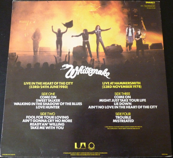 Whitesnake : Live... In The Heart Of The City (2xLP, Album)