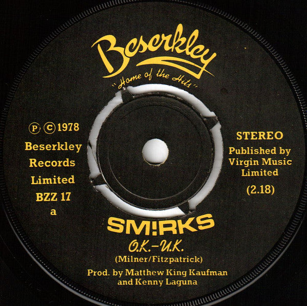 The Smirks : OK-UK (7", Single)