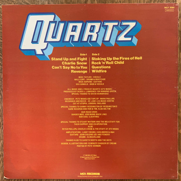 Quartz (10) : Stand Up And Fight (LP, Album)