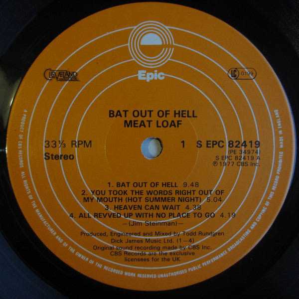 Meat Loaf : Bat Out Of Hell (LP, Album)