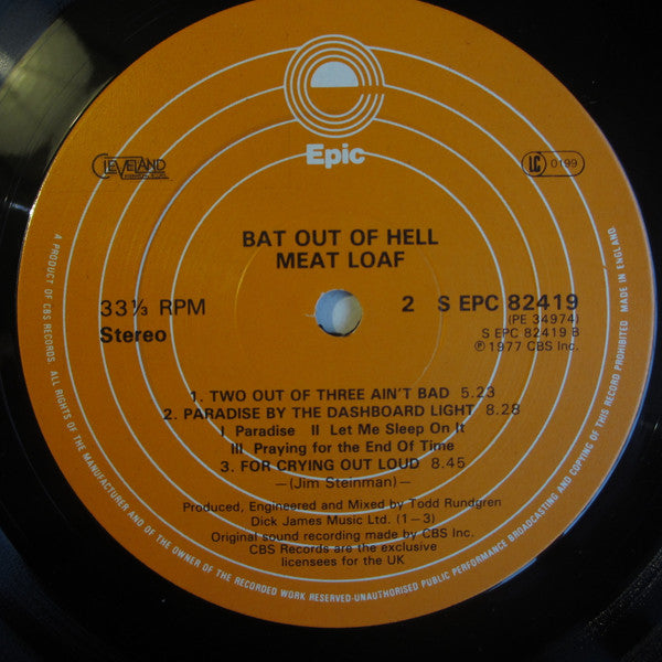 Meat Loaf : Bat Out Of Hell (LP, Album)