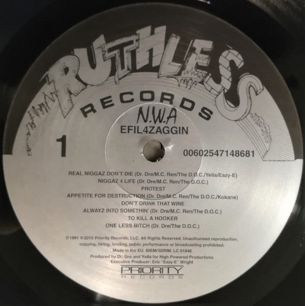 N.W.A* : Efil4zaggin (LP, Album, RE, 180)