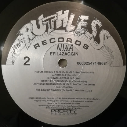 N.W.A* : Efil4zaggin (LP, Album, RE, 180)