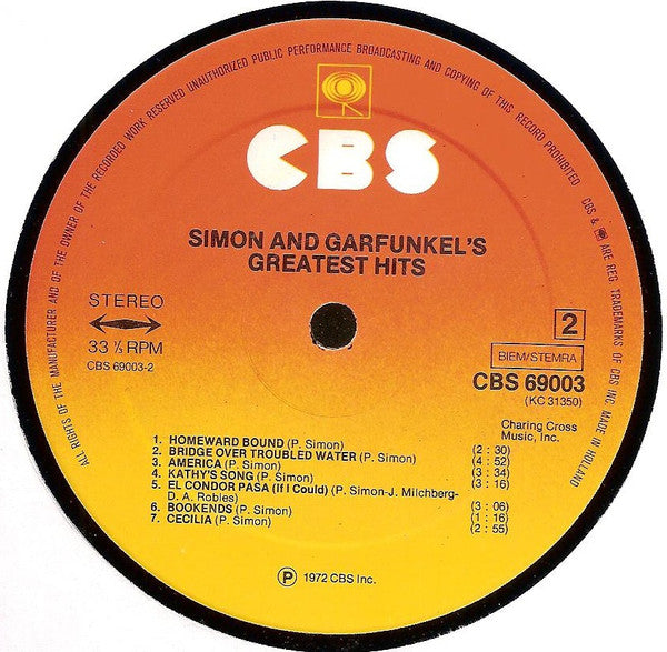 Simon And Garfunkel* : Simon And Garfunkel's Greatest Hits (LP, Comp, RE)
