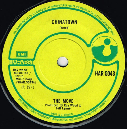 The Move : Chinatown (7", Single, Sol)