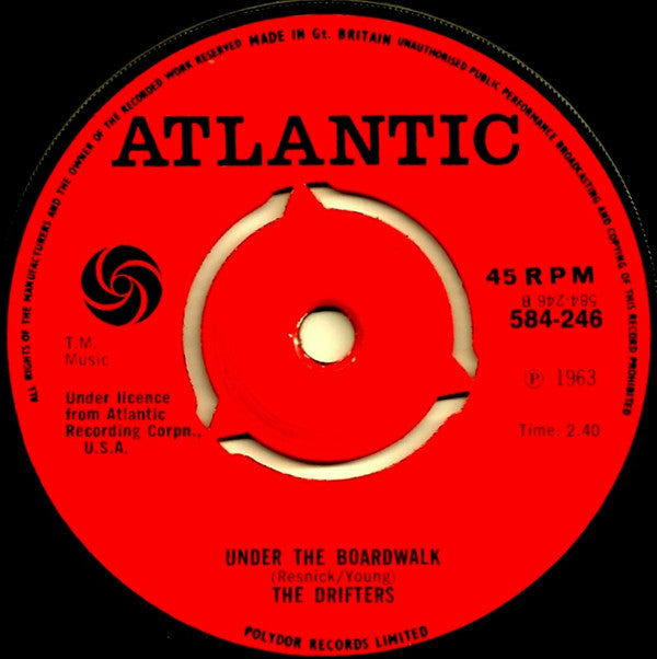 The Drifters : Saturday Night At The Movies (7", Mono, RE)