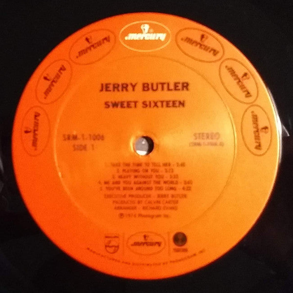 Jerry Butler : Sweet Sixteen (LP, Album, Pit)