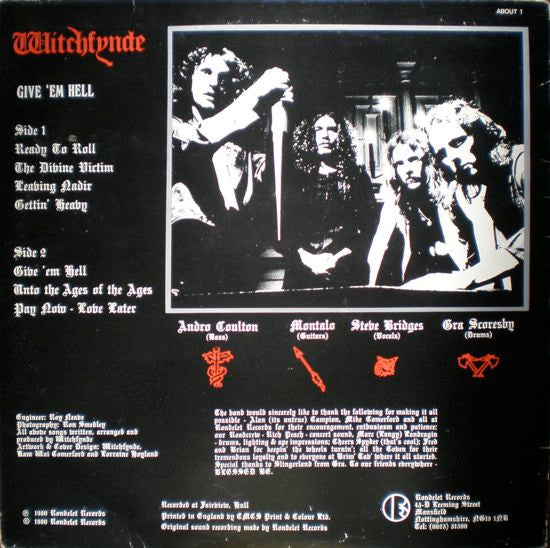 Witchfynde : Give 'Em Hell (LP, Album)