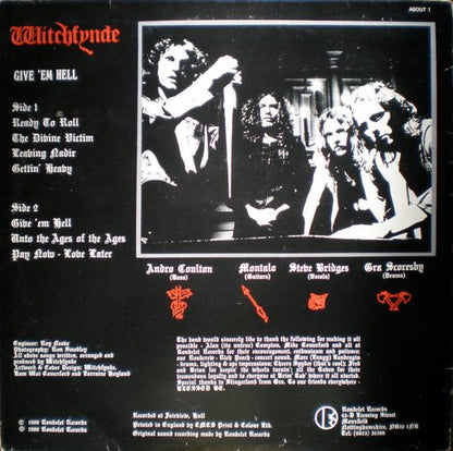 Witchfynde : Give 'Em Hell (LP, Album)